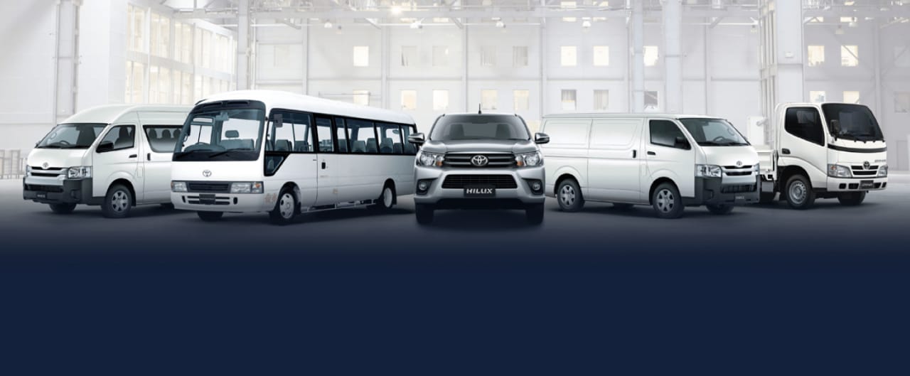 Rent Toyota Hiace and Rent Coaster - Complete vehicle lineup